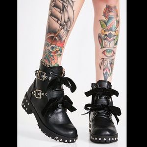 DOLLS KILL Baby Gloom Ankle Boots